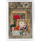 3Quarter Designs Timeless Gallery 8x8 Paper Pack and Diecuts 3q-pp8-timelessgallery flowers in vase owl statue framed forever card 