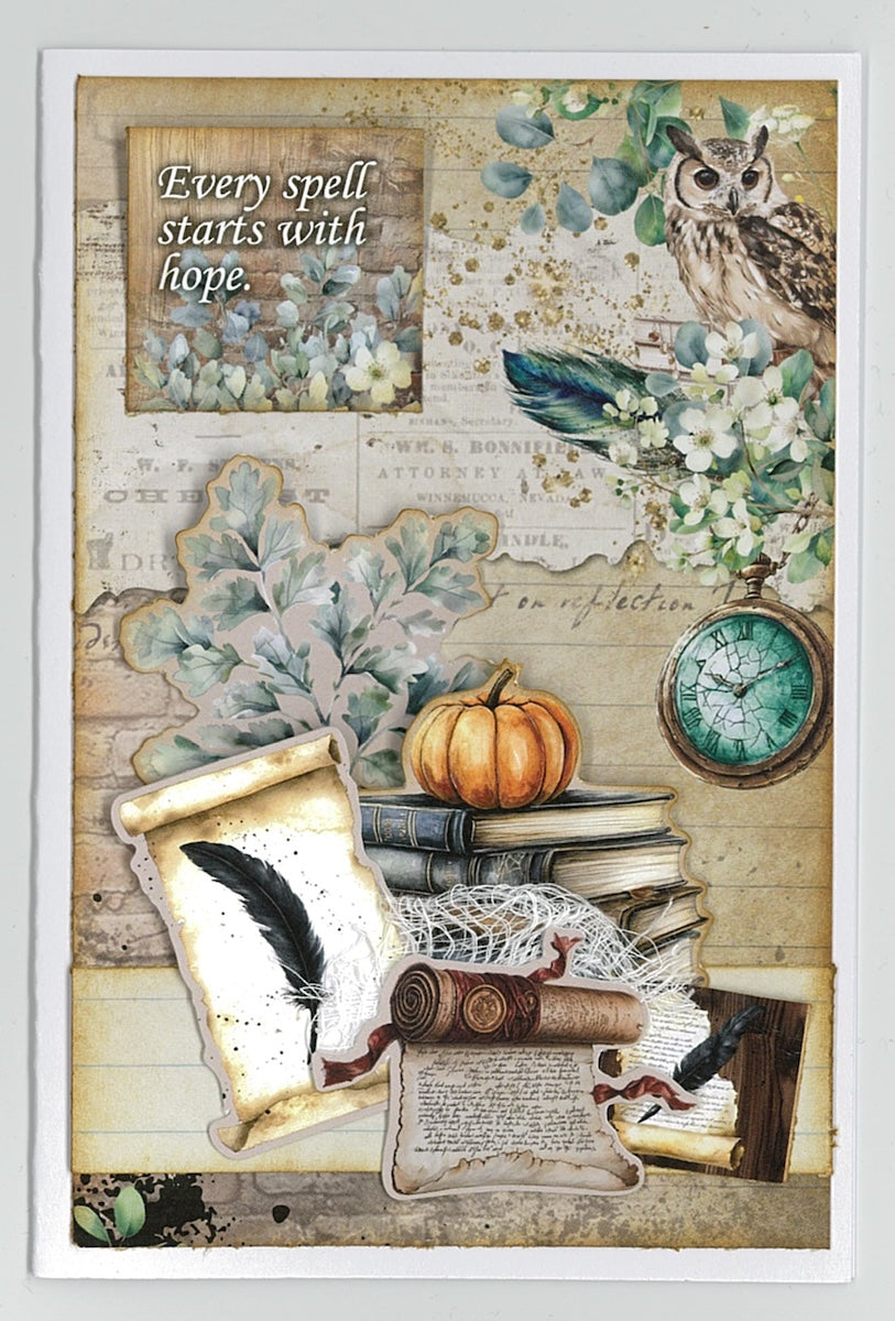 3Quarter Designs Wand Academy 6x4 Card Pack 3q-cc-wandacademy every spell starts with hope card