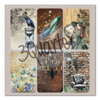 3Quarter Designs Wand Academy 8x8 Paper Pack and Diecuts Set 3q-pp8-wandacademy inside cover tags