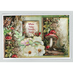 3Quarter Designs Woodland Hollow 8x8 Paper Pack and Diecuts Set 3q-pp8-woodlandhollow flowers owl mushrooms card 