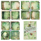 3Quarter Designs Woodland Hollow 8x8 Paper Pack and Diecuts Set 3q-pp8-woodlandhollow sheets