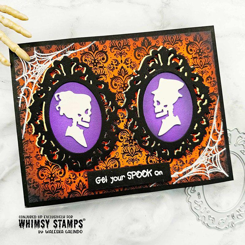 Whimsy Stamps Forever Cameo Frame Dies wsd214 get your spook on