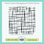 Sweet 'N Sassy Mess Marks Background Clear Stamp cws-24-002