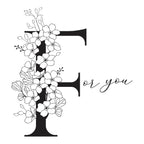 bp-129 Spellbinders Floral F and Sentiment Press Plates