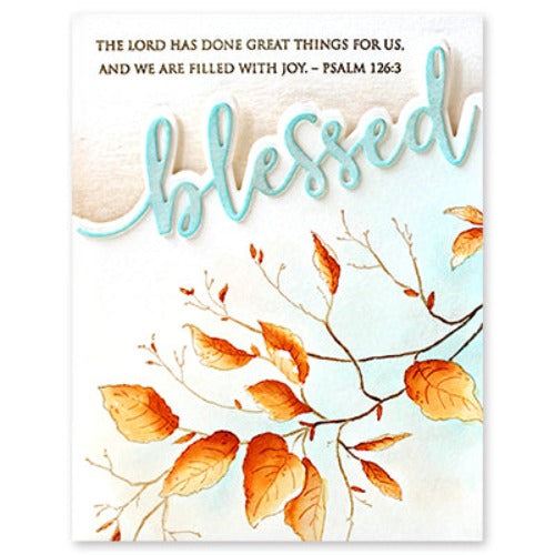 Penny Black Blessed Edger Thin Metal Creative Dies 51-801 psalm