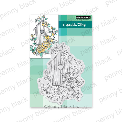 Penny Black Cling Stamp Birdhouse Beauty 40-922