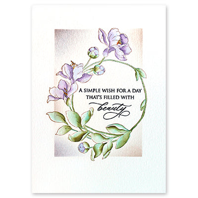 Penny Black Cling Stamp Meander 40-926 happy day