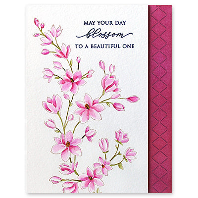 Penny Black Sophistication Cling Stamp 40-929 pink flowers