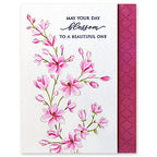 Penny Black Sophistication Cling Stamp 40-929 pink flowers