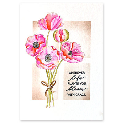 Penny Black Cling Stamp Vivid 40-930 bloom with grace