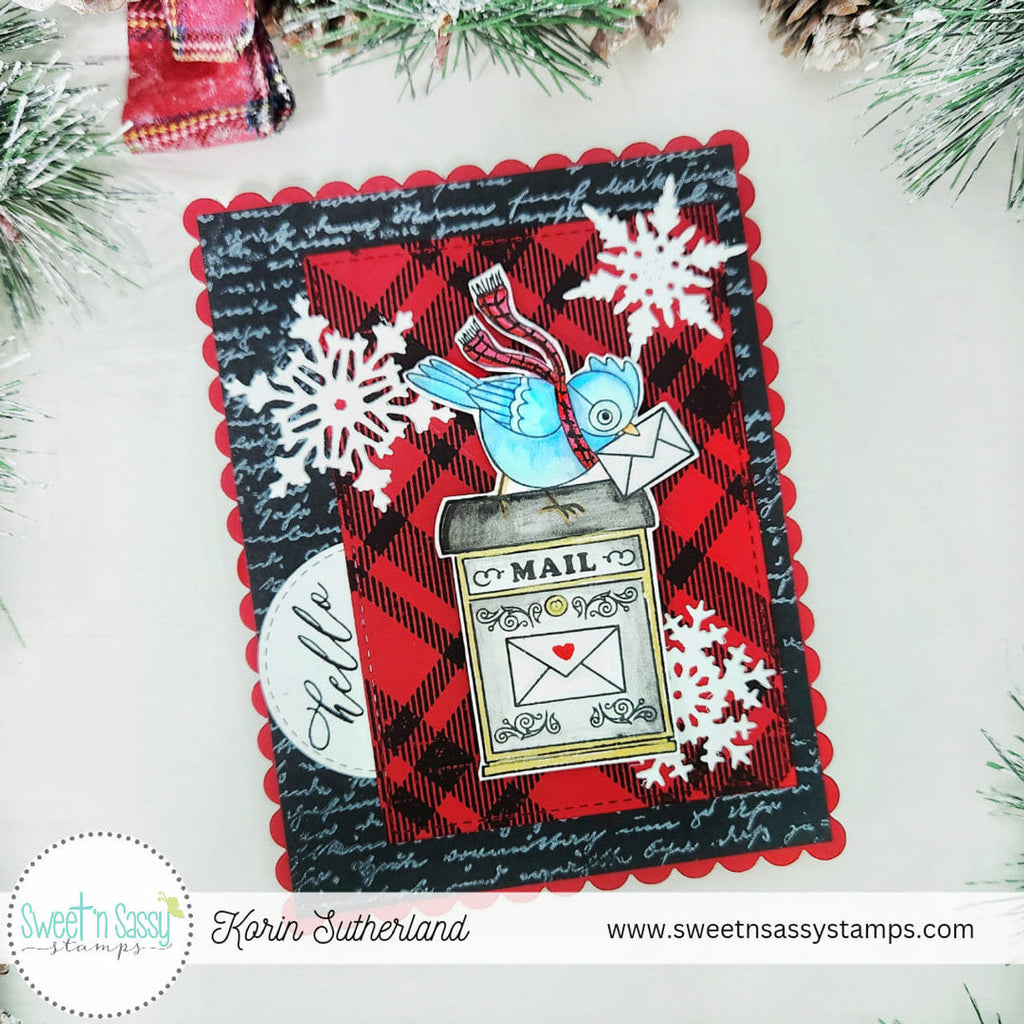 Sweet 'N Sassy Stitched Circles 2 Dies snsd-0256 Christmas Mail Card