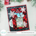 Sweet 'N Sassy Stitched Circles 2 Dies snsd-0256 Christmas Mail Card