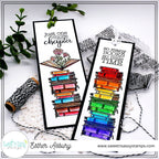 Sweet 'N Sassy Read More Clear Stamp sns-23-064 Colorful Bookmarks