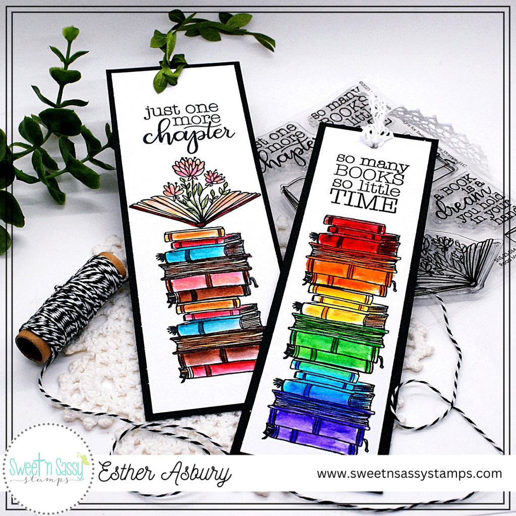 Sweet 'N Sassy Read More Clear Stamp sns-23-064 Colorful Bookmarks