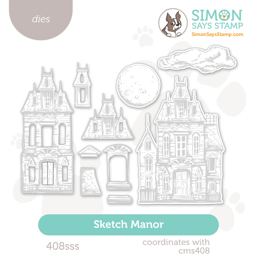 PREORDER Simon Says Stamp Sketch Manor Wafer Dies 408sss