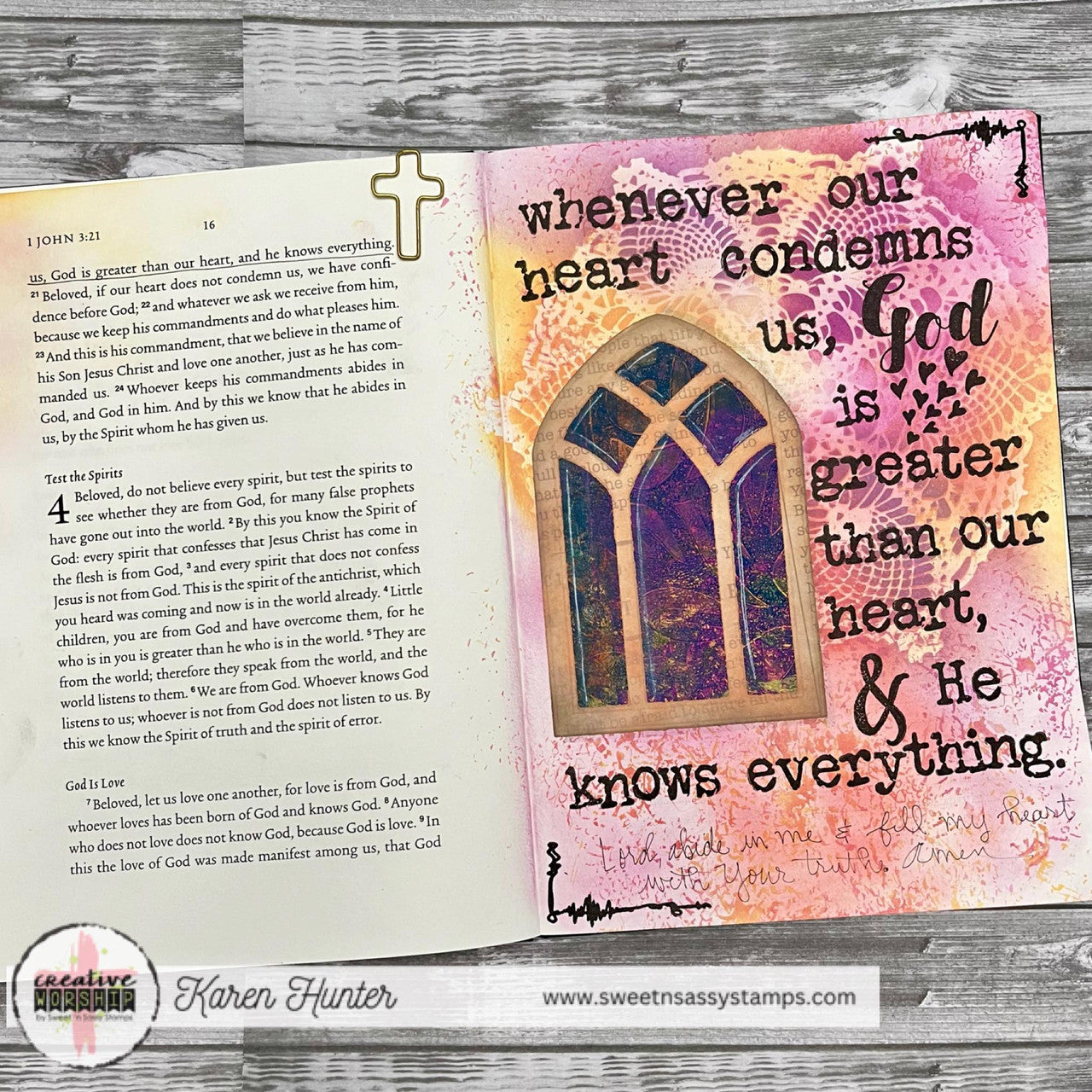 Sweet 'N Sassy Cathedral Window Die snsd-0258 Bible Journaling