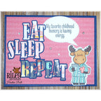 Riley and Company Funny Bones My Favorite Childhood Memory Clear Stamp rwd-1209 pajamas