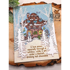 Riley and Company Funny Bones I Love Snow Clear Stamp rwd-1214 outdoors scene
