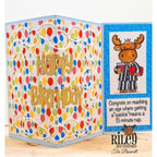 Riley and Company Funny Bones A Quickie Clear Stamp rwd-1220 happy birthday