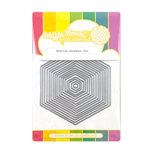 Waffle Flower NESTING HEXAGONS Dies 420034