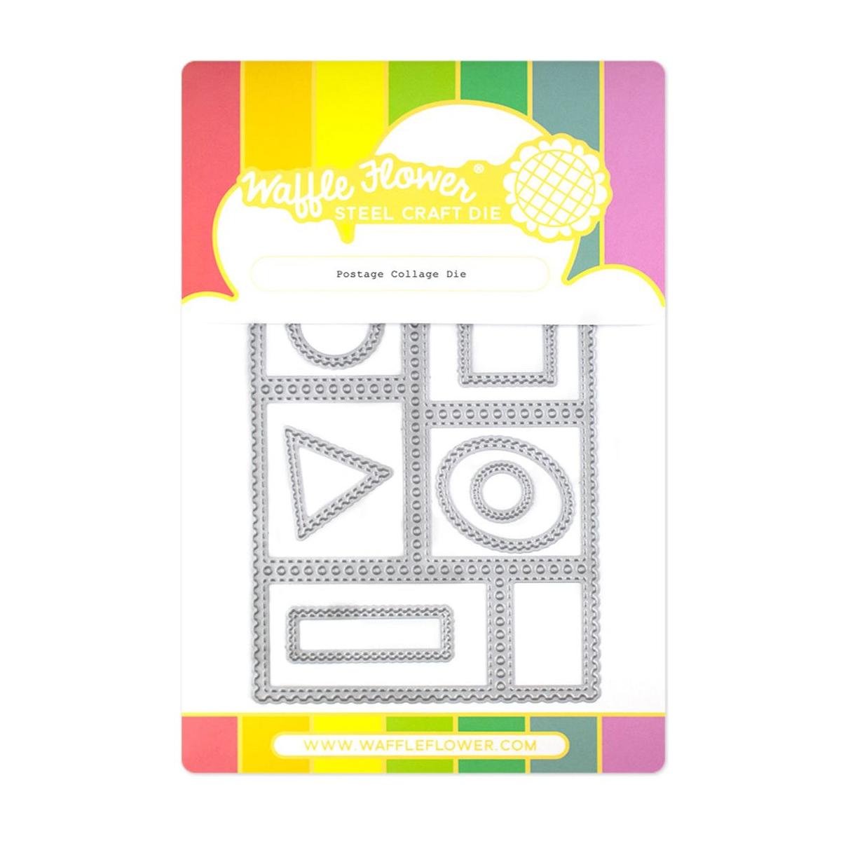 Waffle Flower Postage Collage Dies 421382