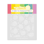 Waffle Flower Strawberries Background Stencils 421497