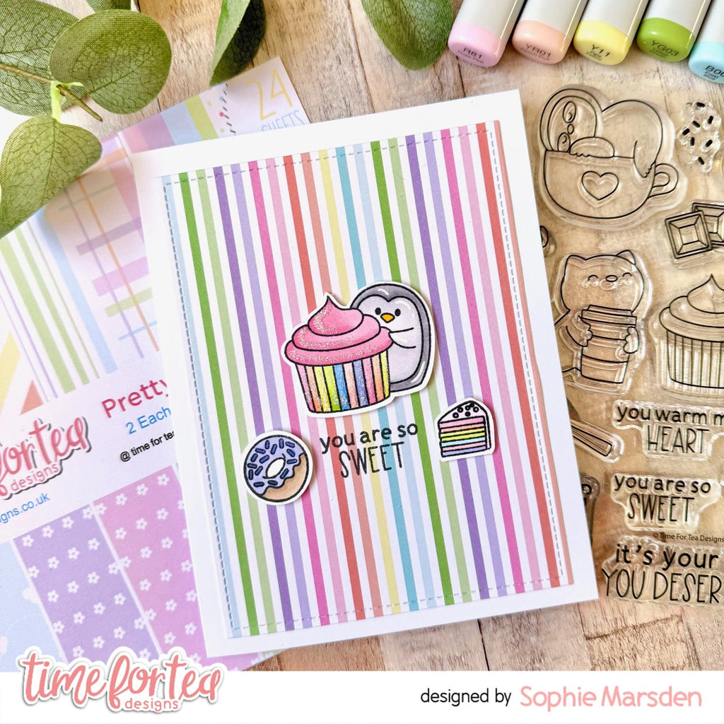 Time For Tea Designs Warm Hugs Clear Stamps so sweet