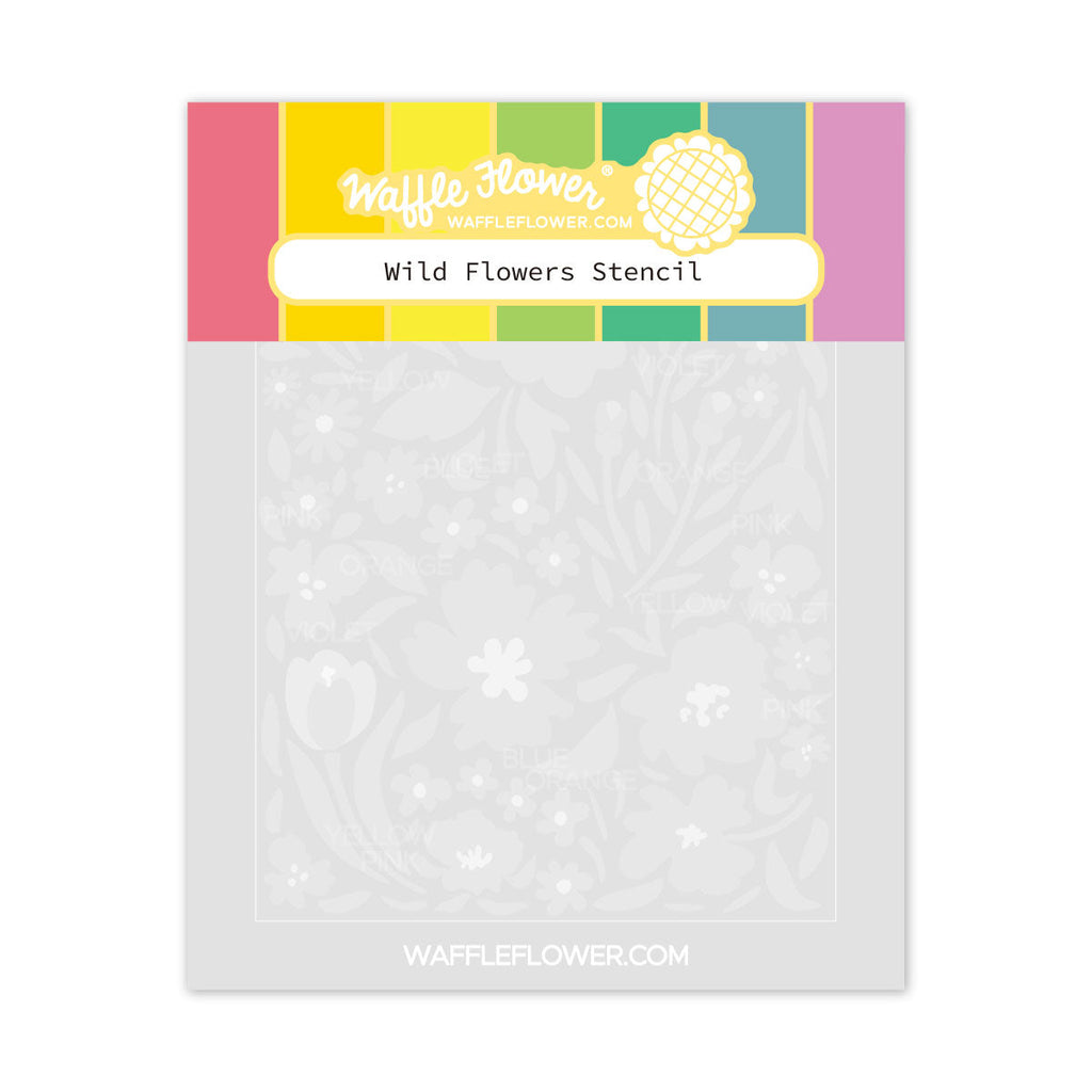 Waffle Flower Wild Flowers Stencil 421613