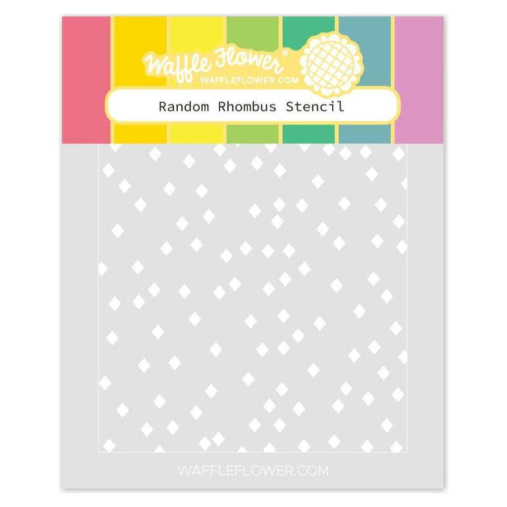 Waffle Flower Random Rhombus Stencil 421659