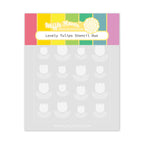 Waffle Flower Lovely Tulips Stencil Duo 421689