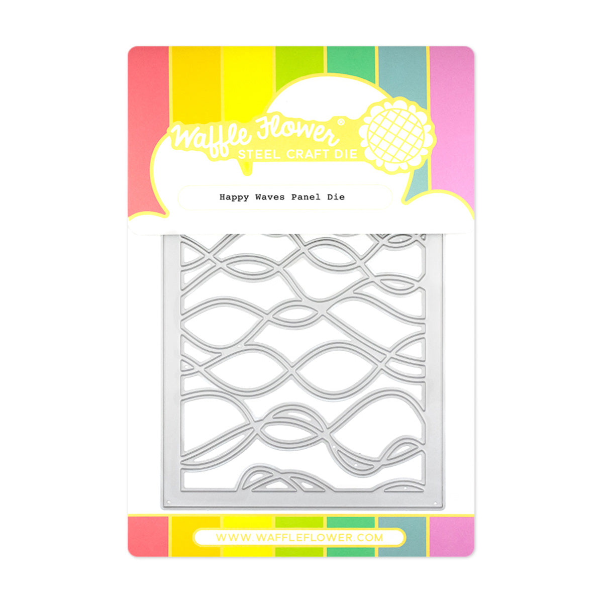 Waffle Flower Happy Waves Panel Die 421708