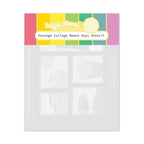 Waffle Flower Postage Collage Beach Days Stencil 421712