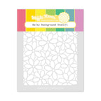 Waffle Flower Daisy Background Stencil 421729