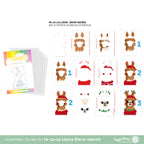 Waffle Flower Fa-La-La Llama Die-n-Stencils 421782 assembly guide