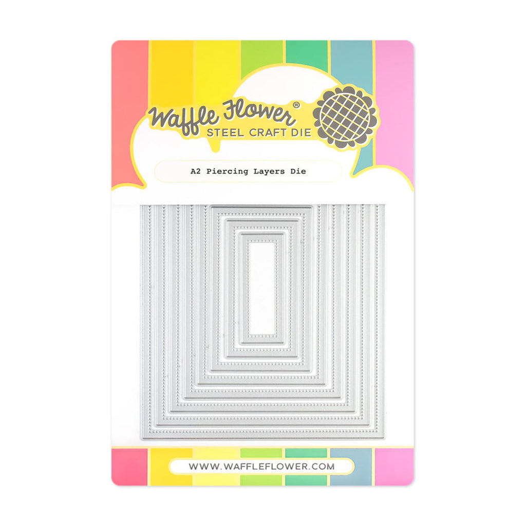 Waffle Flower A2 Piercing Layers Dies 421874