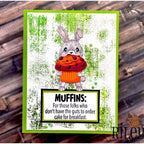 Riley and Company Funny Bones Cake For Breakfast Clear Stamp rwd-1233 bunny