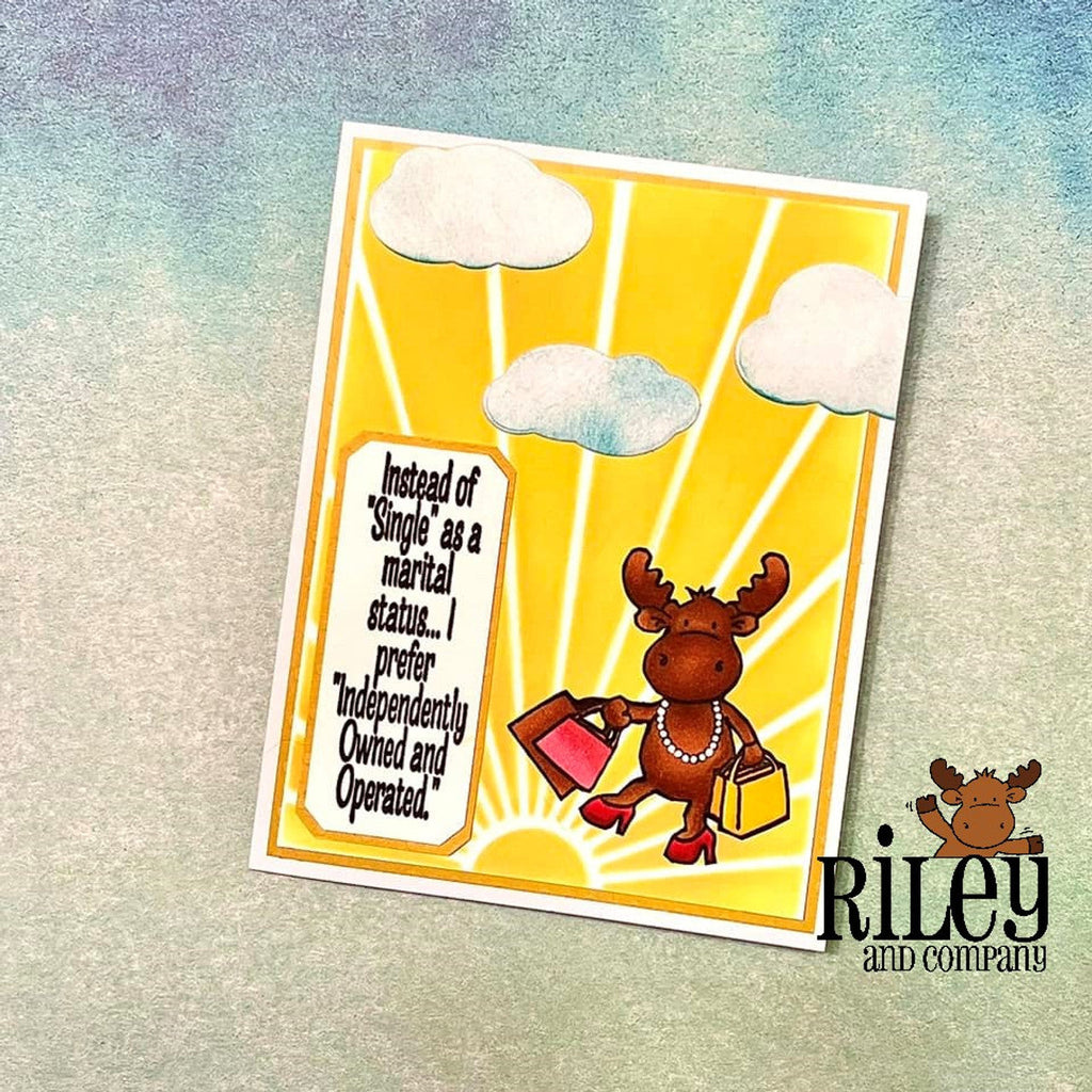 Riley and Company Funny Bones Independently Owned and Operated Clear Stamp rwd-1244 sunshine