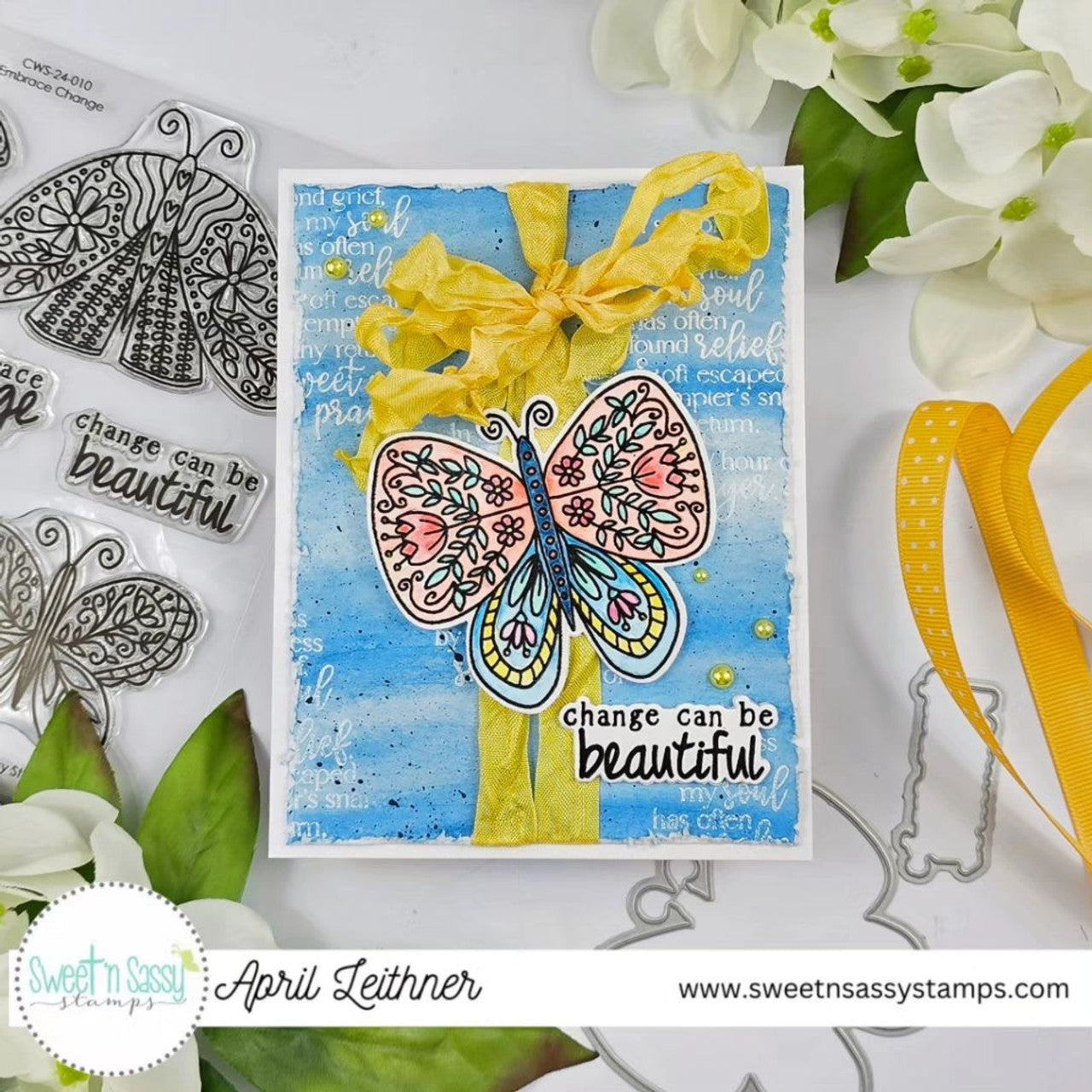 Sweet 'N Sassy Embrace Change Bundle April Leithner card