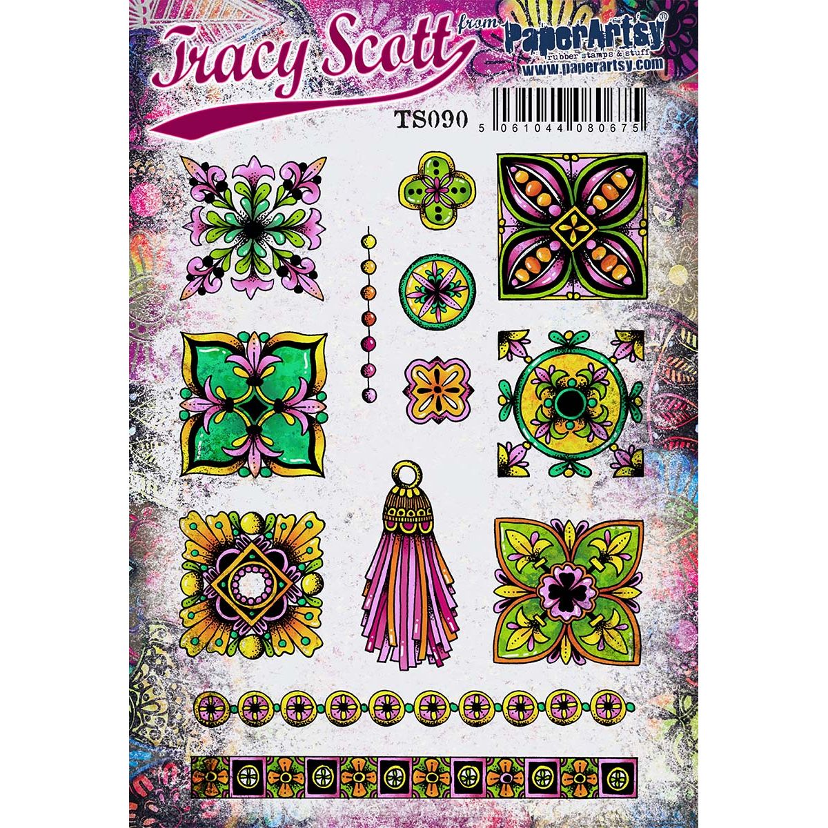 Paper Artsy Tracy Scott Cling Stamps ts090