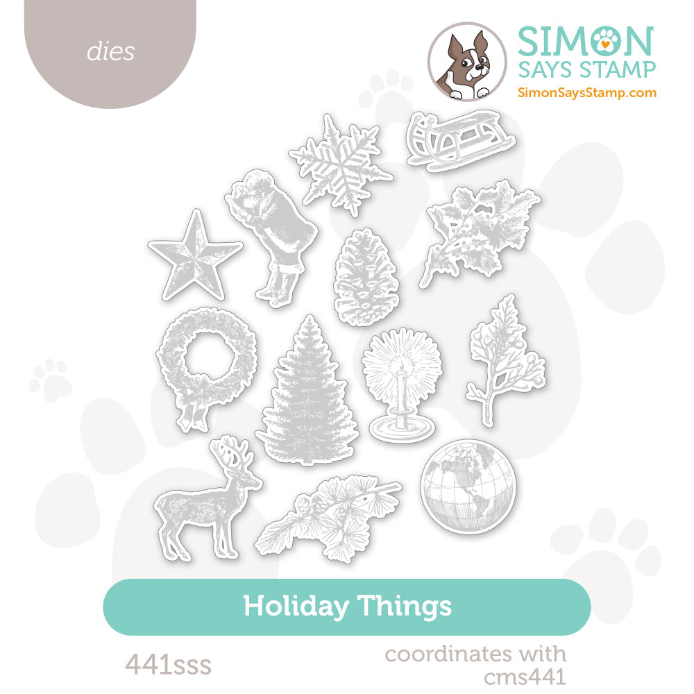 Simon Says Stamp Holiday Things Wafer Dies 441sss