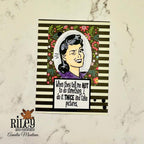 Riley And Company Funny Bones Do It Twice Clear Stamp rwd-1283 wink wink