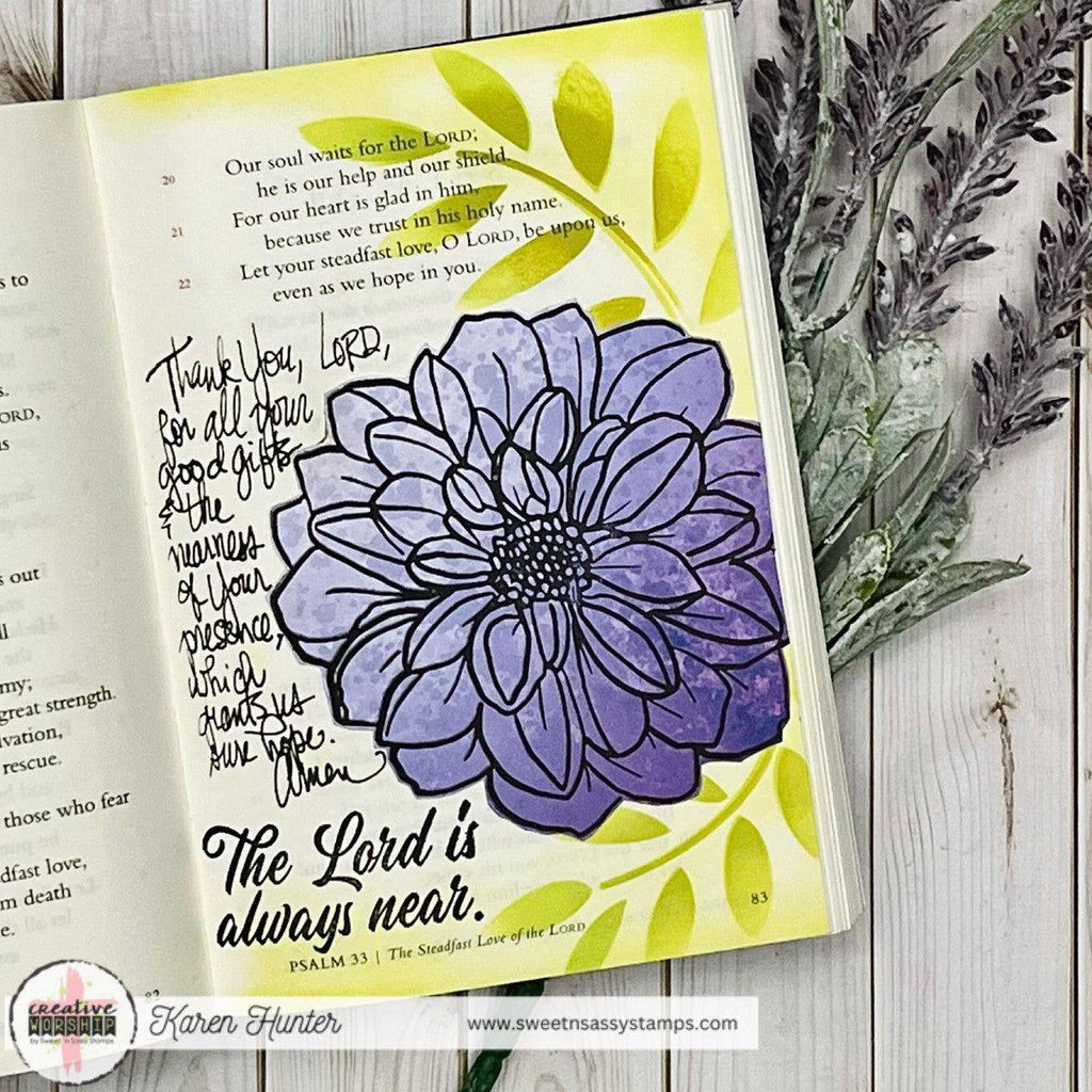 Sweet 'N Sassy Faith Innies Clear Stamps cws-24-018 The Lord is always near