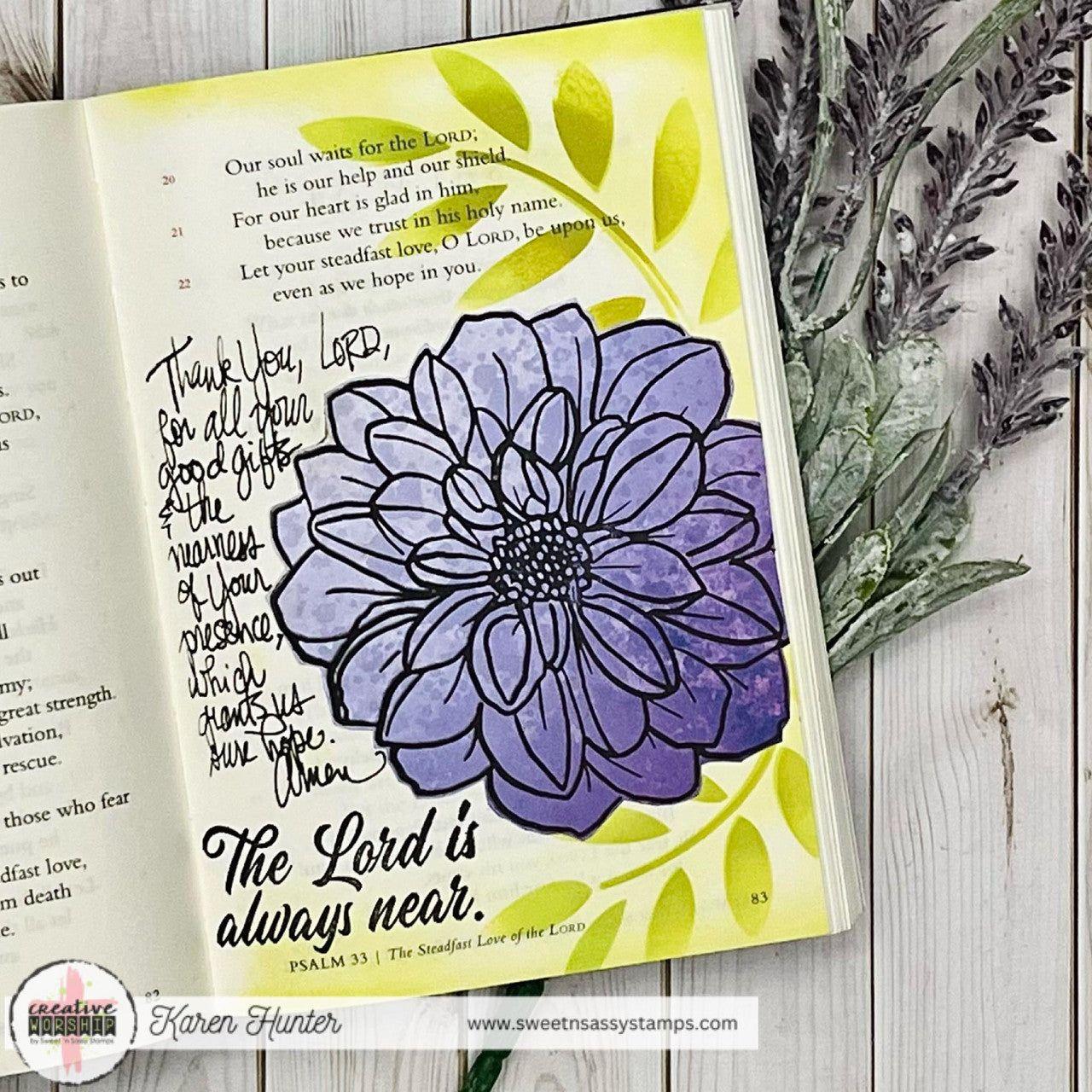 Sweet 'N Sassy Faith Innies Clear Stamps cws-24-018 The Lord is always near