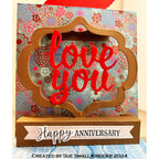 Karen Burniston Seasons Sentiments Clear Stamps cs004 love you