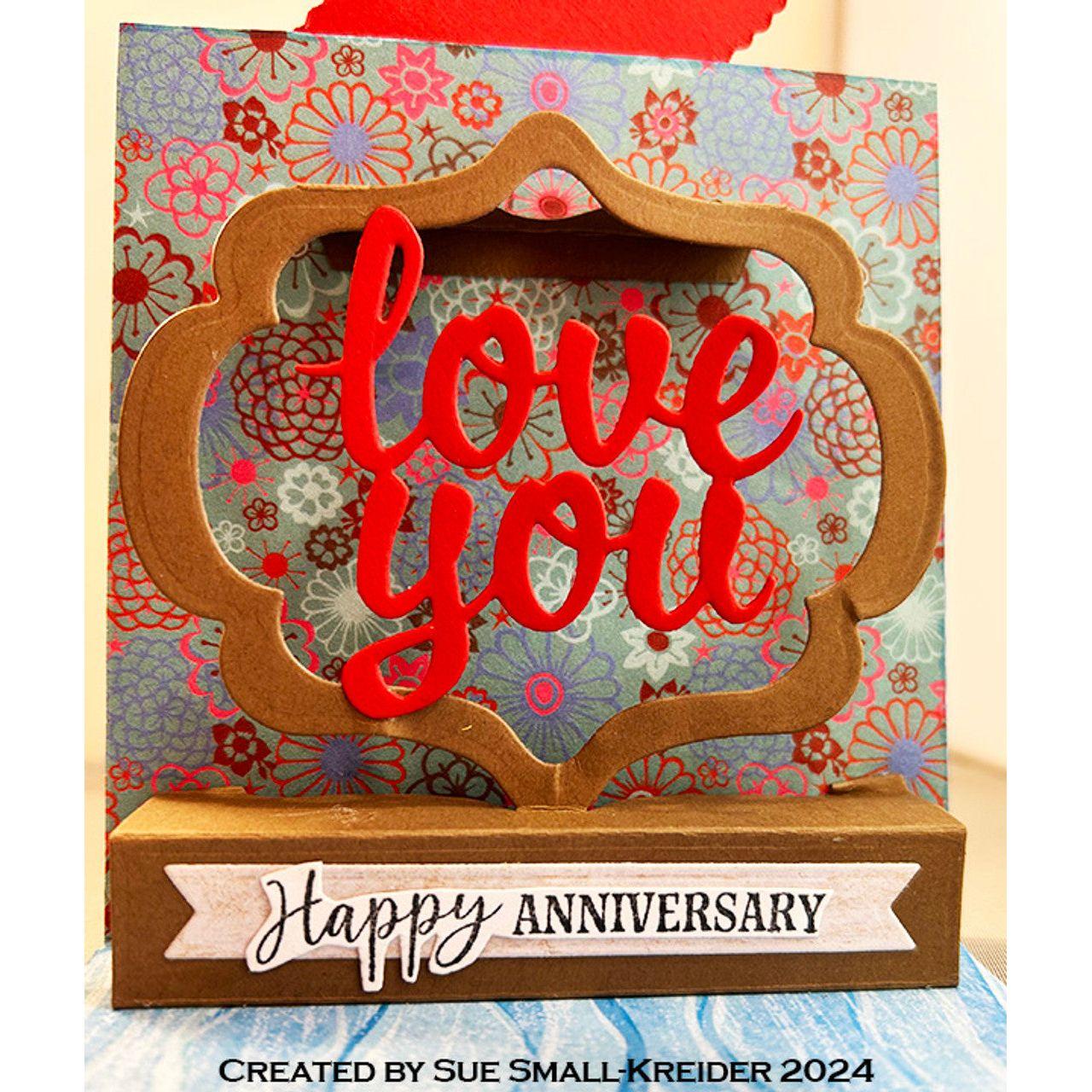 Karen Burniston Seasons Sentiments Clear Stamps cs004 love you