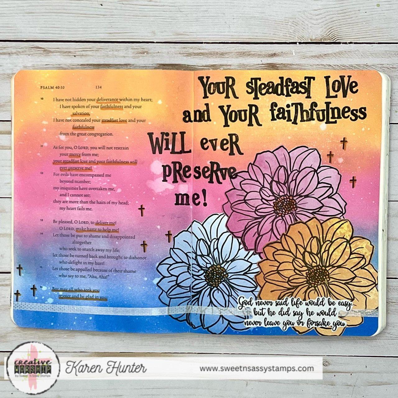 Sweet 'N Sassy Faith Innies Clear Stamps cws-24-018 preserve me