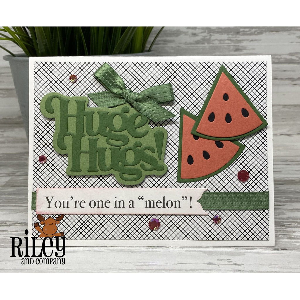 Riley And Company Cut Ups Huge Hugs Dies rd612 one in a melon