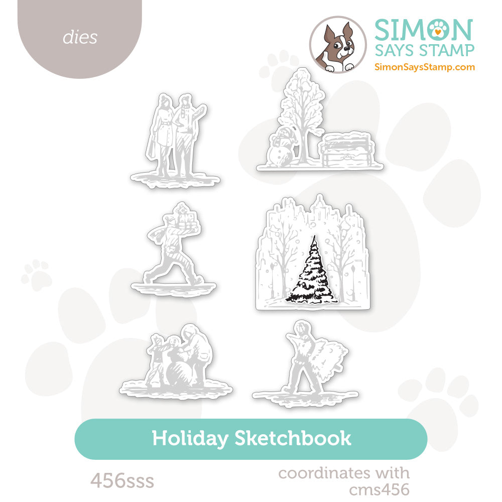 Simon Says Stamp Holiday Sketchbook Wafer Dies 456sss