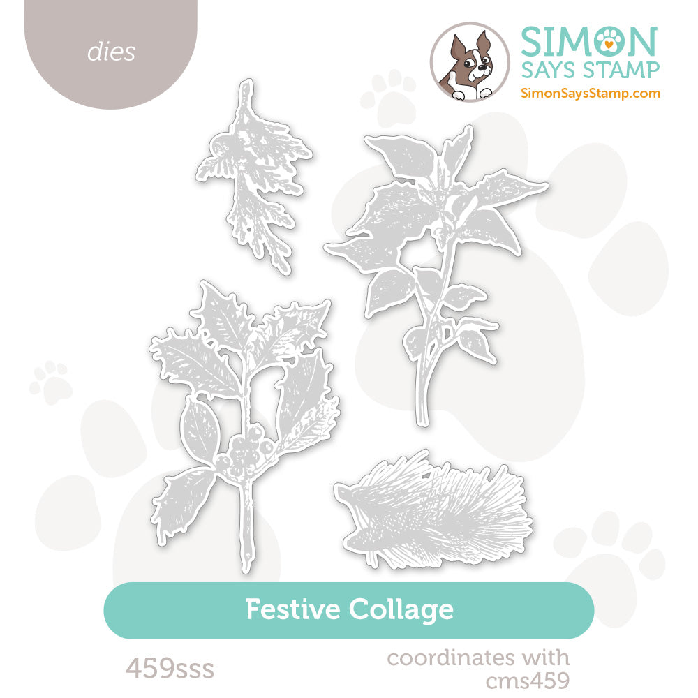 Simon Says Stamp Festive Collage Wafer Dies 459sss