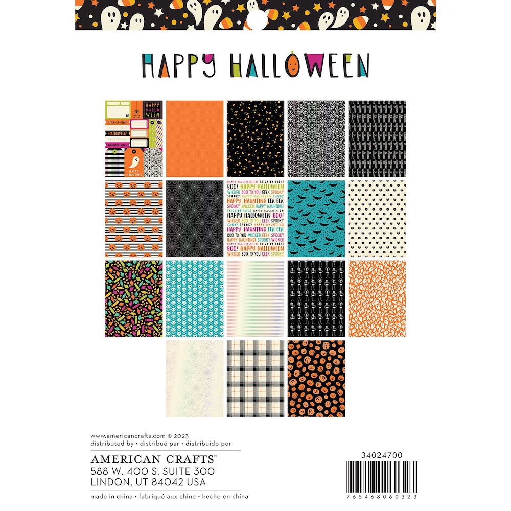 Playful - Patterned Cardstock Paper Pad - Double Sided - 6x8 - 40 Sheets